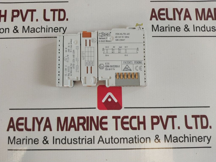 Wago 750-402 Input Module 2703--07----03 24V Dc 3.0Ms