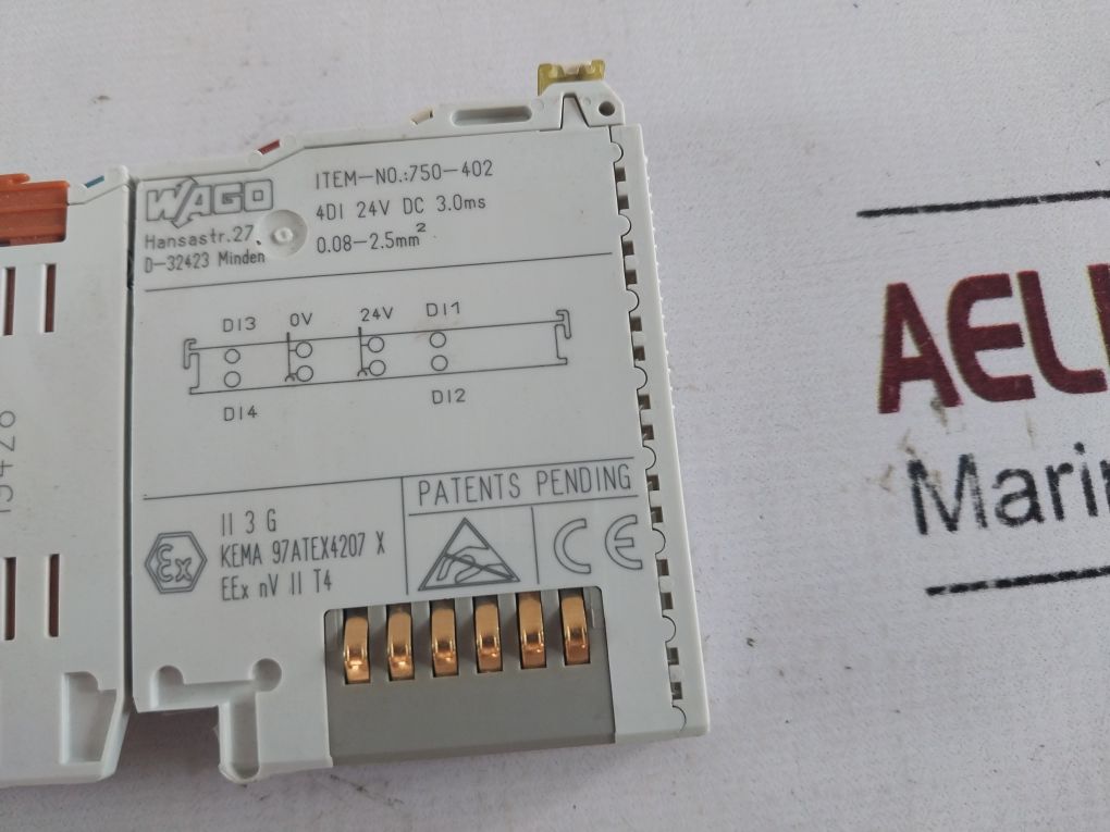 Wago 750-402 Input Module 24V Dc 3.0Ms 3800--06----03