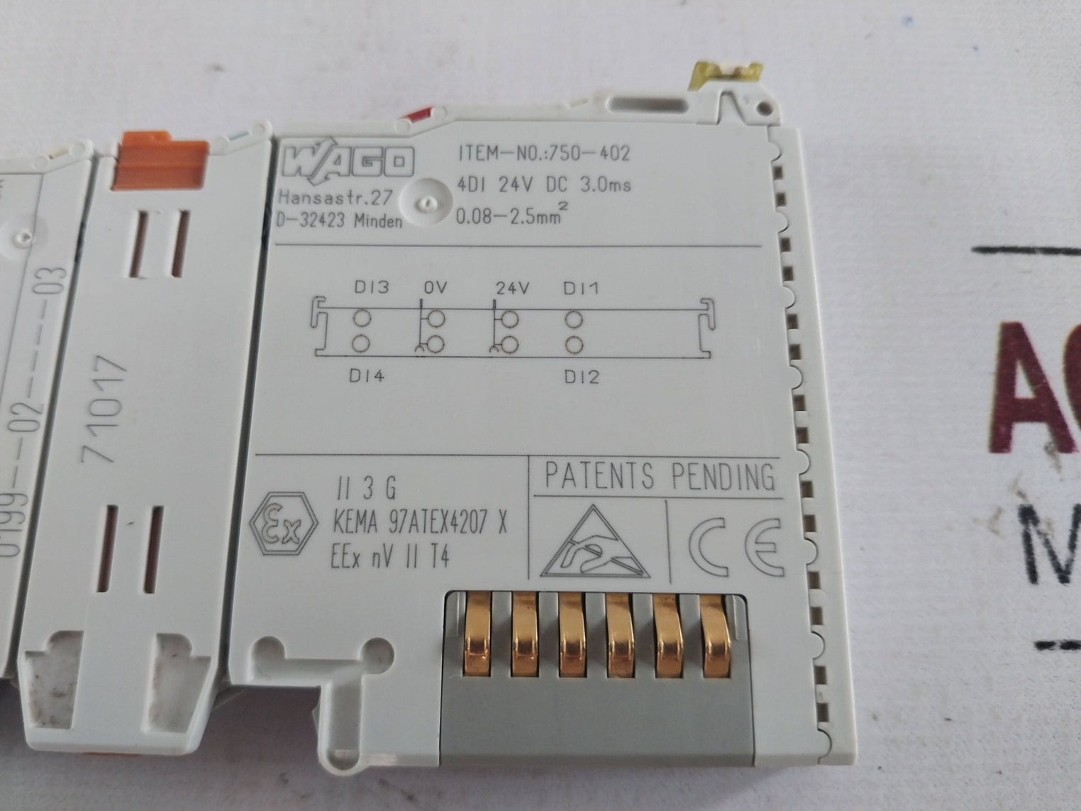 Wago 750-402 Input Module 0199--02----03