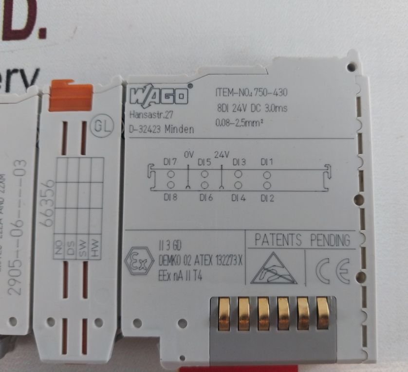 Wago 750-430 Input Module 2905--06----03