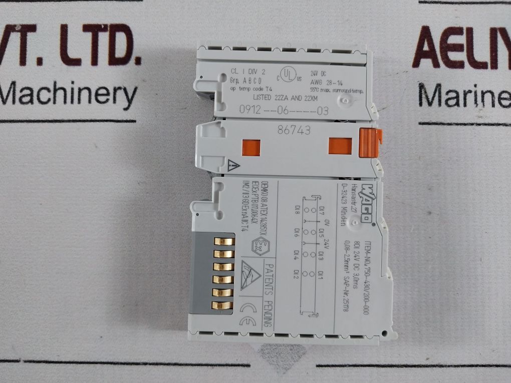 Wago 750-430/200-000 8-channel Digital Input Module 0912--06----03