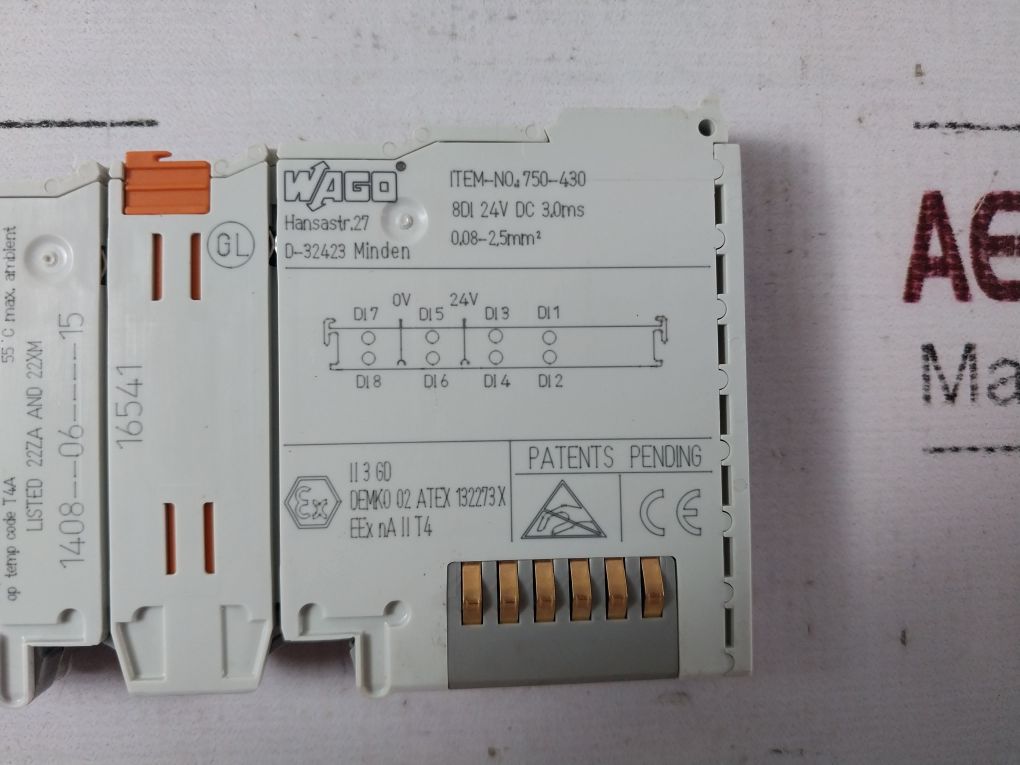Wago 750-430 Digital Input Module 1408--06----15