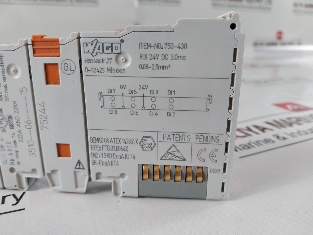 Wago 750-430 Digital Input Module 3510--06----15