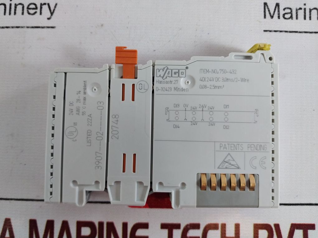Wago 750-432 Digital Input Module 3907--02----03
