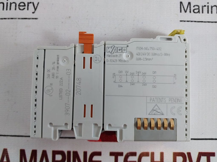 Wago 750-432 Digital Input Module 3907--02----03