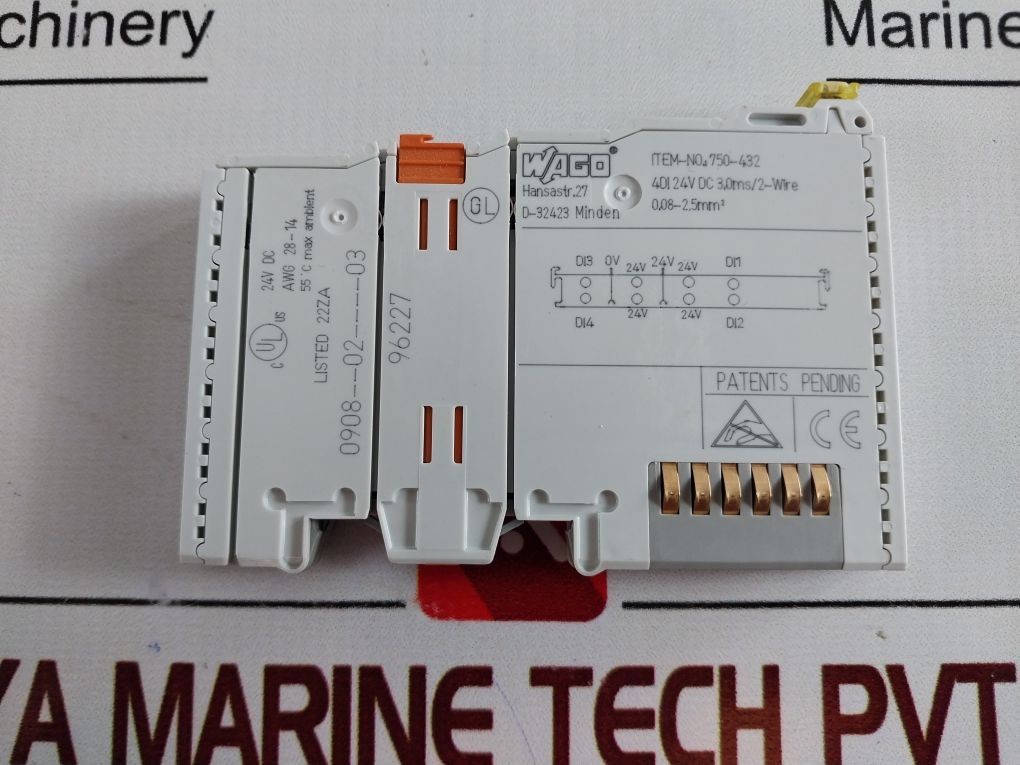 Wago 750-432 Digital Input Module 0908--02----03