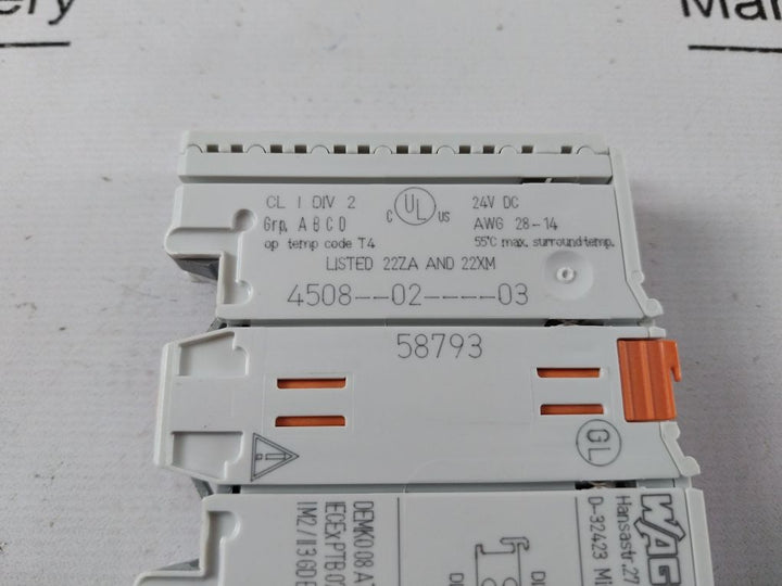 Wago 750-432 Digital Input Module 4508--02----03