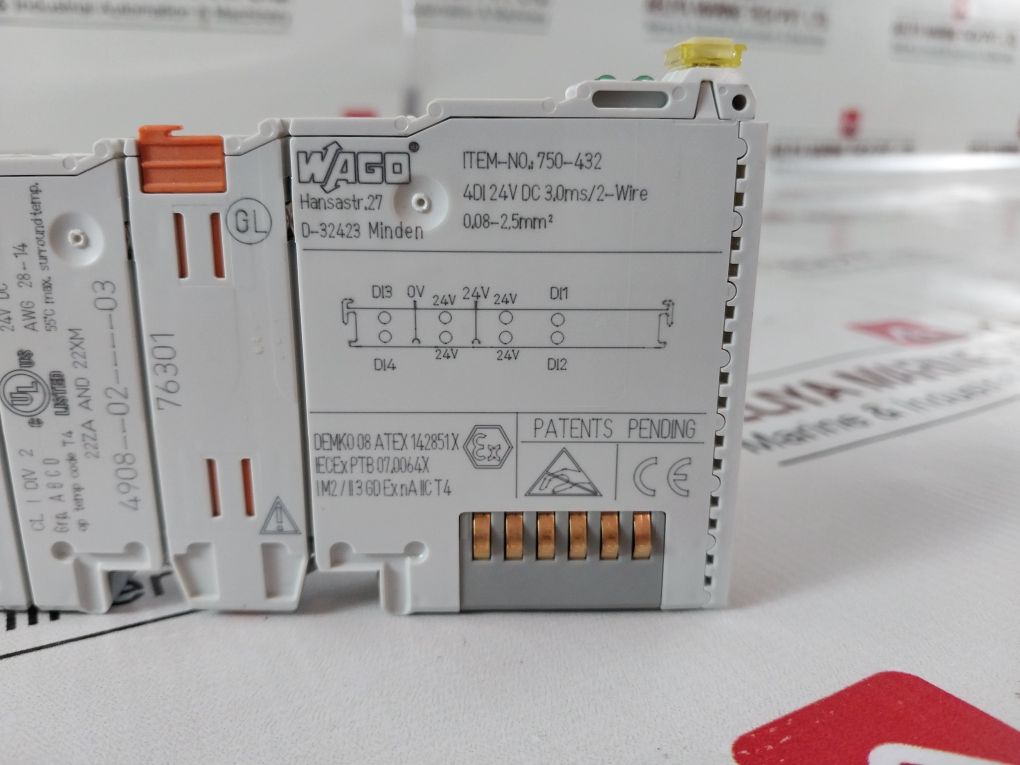 Wago 750-432 Digital Input Module 4908--02----03