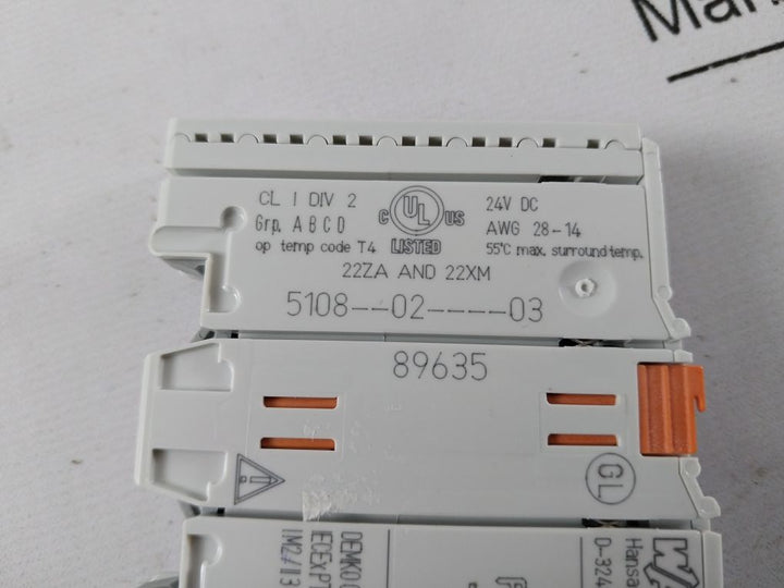 Wago 750-432 Digital Input Module 5108--02----03