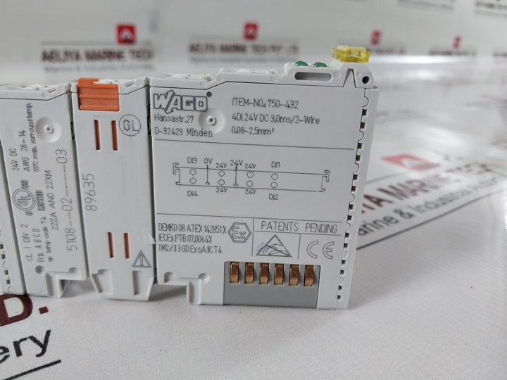 Wago 750-432 Digital Input Module 5108--02----03