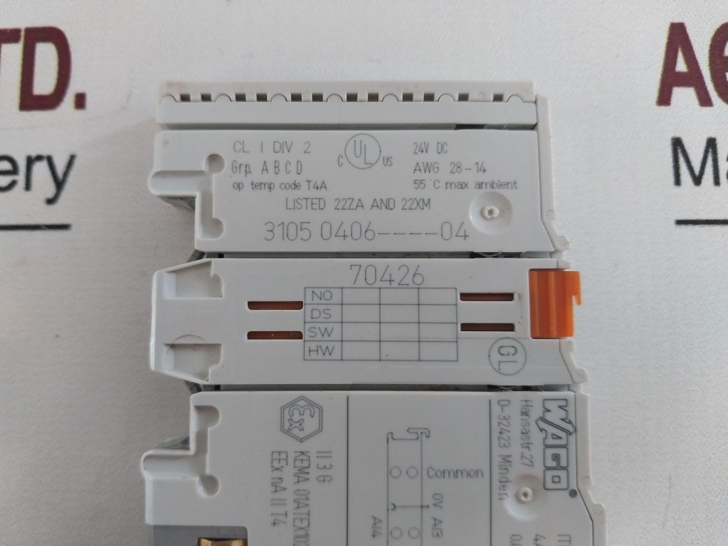 Wago 750-455 4-channel Input Module 3105 0406---04