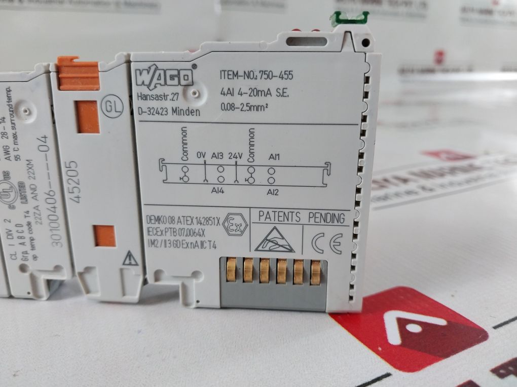Wago 750-455 Analog Input Module – Aeliya Marine Tech
