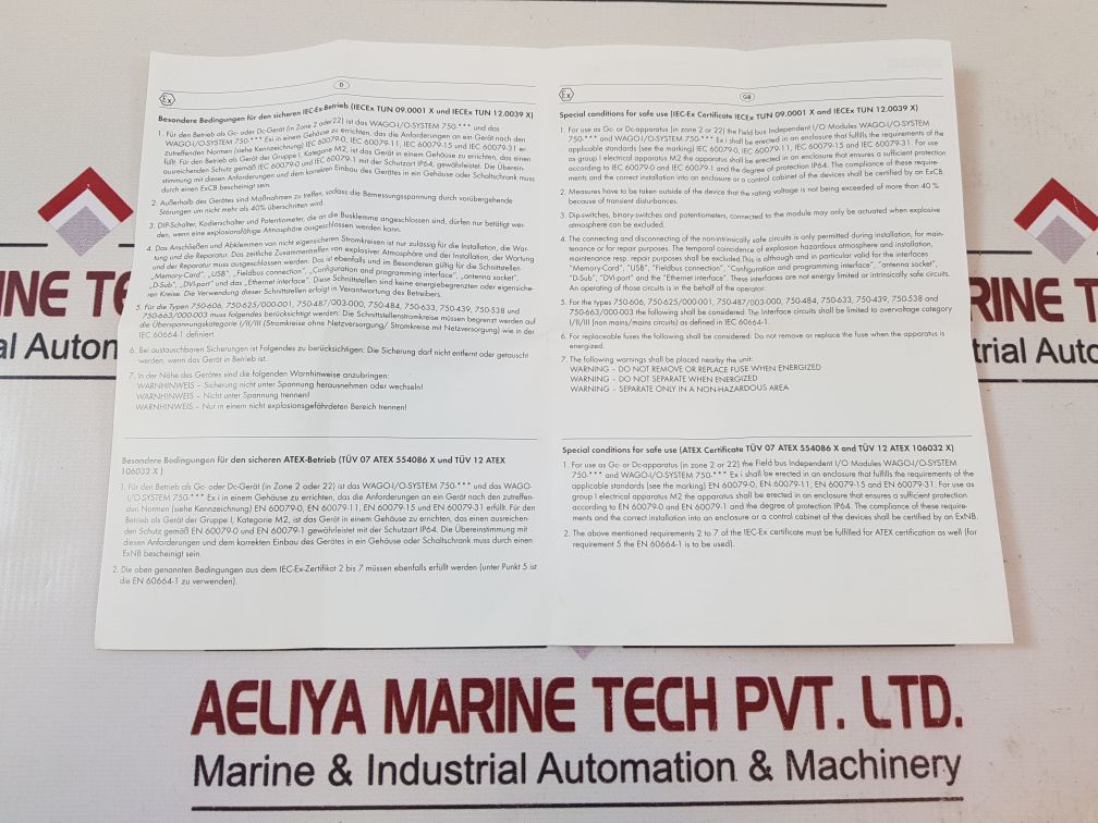 Wago 750-461 input module with box