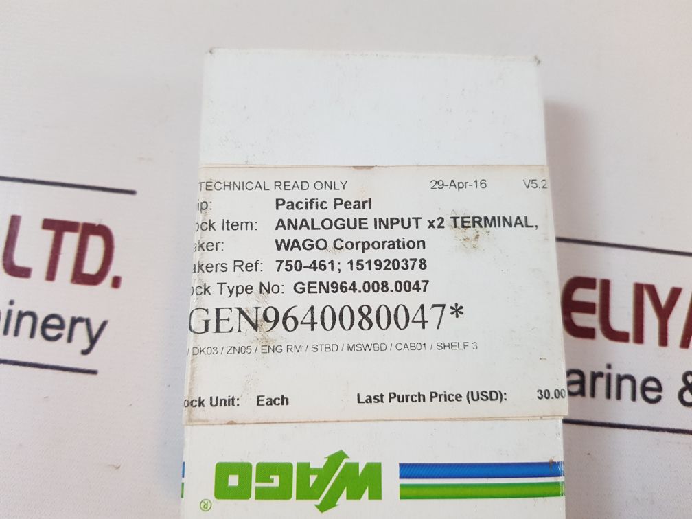 Wago 750-461 input module with box