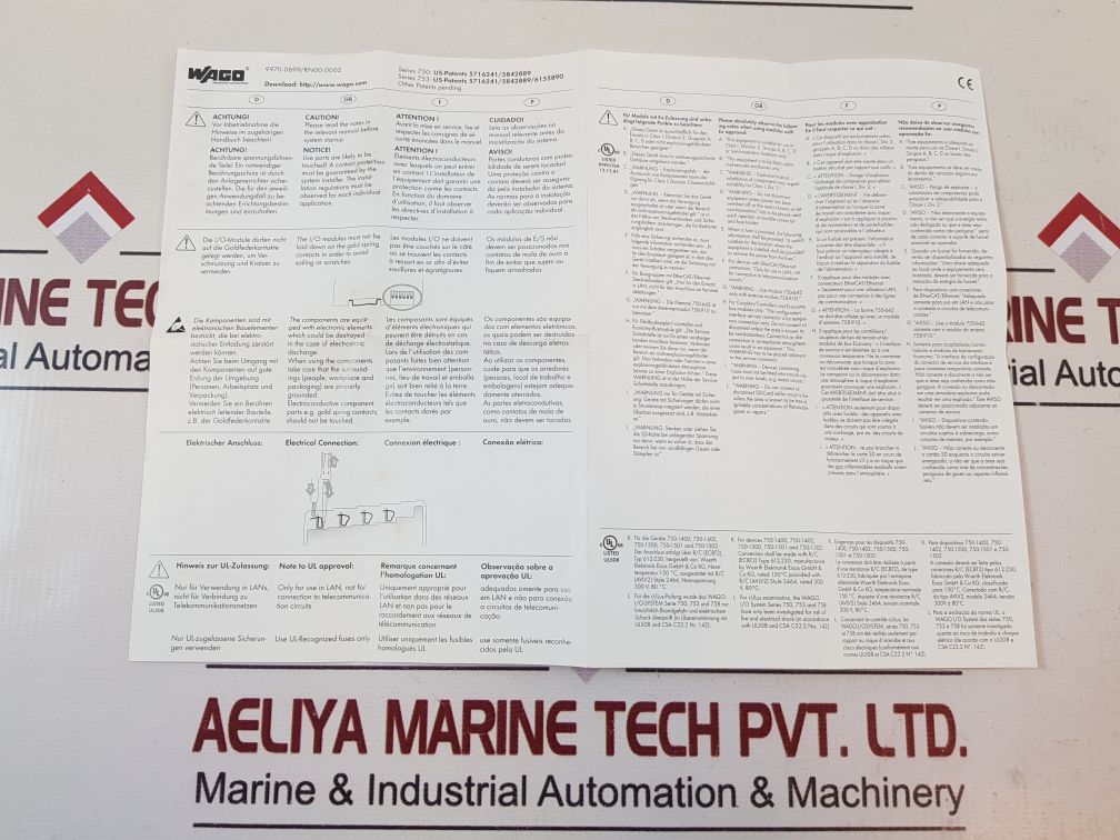 Wago 750-461 input module with box