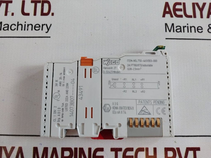 Wago 750-461/003-000 Analog Input Module 14073B07----04
