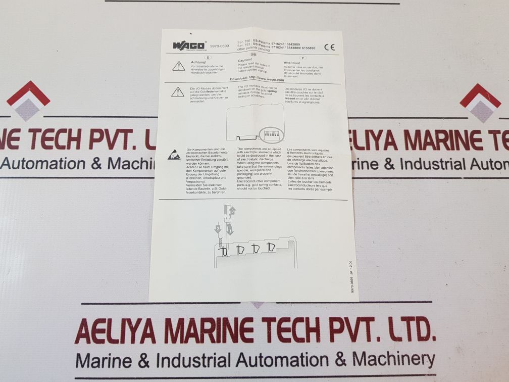 Wago 750-461 Input Module 24V Dc