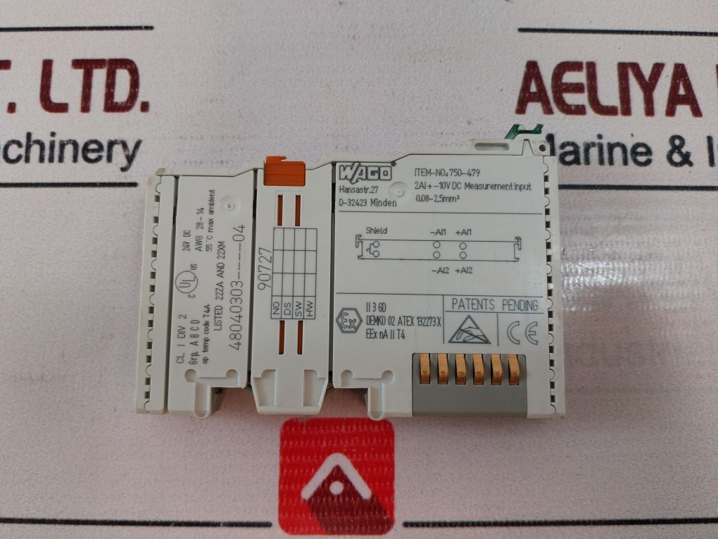 Wago 750-479 2-channel Analog Input Module 24V Dc