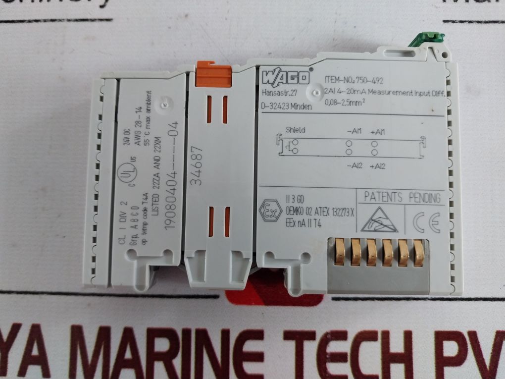 Wago 750-492 Analog Input Module 19080404----04