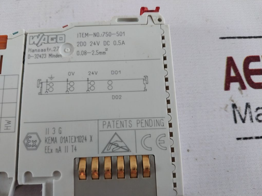 Wago 750-501 Digital Output Module 24V Dc 0.5A