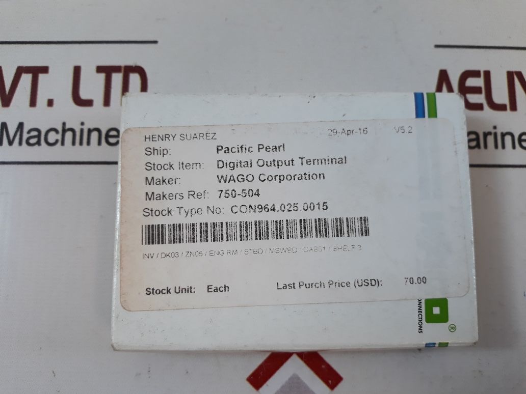 Wago 750-504 digital output module