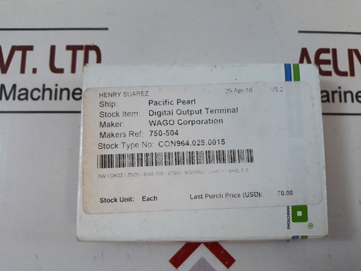 Wago 750-504 digital output module