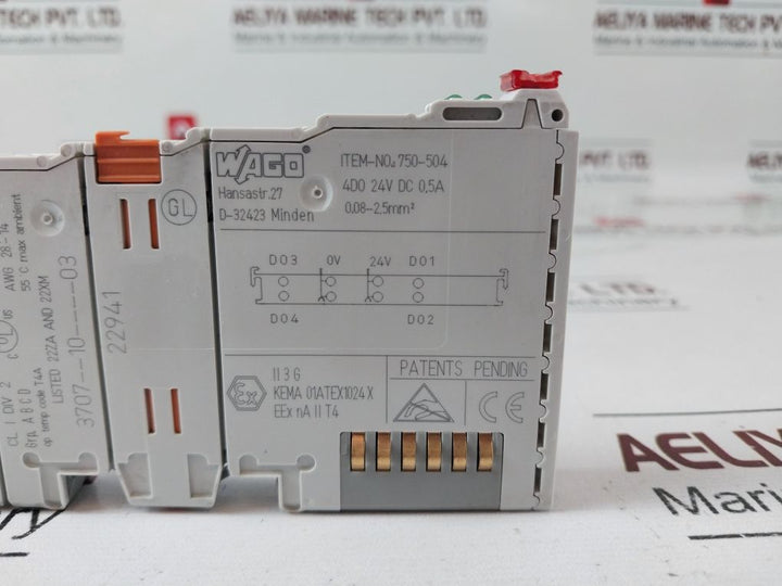 Wago 750-504 Digital Output Module 3707--10----03