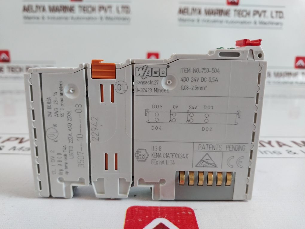 Wago 750-504 Digital Output Module 3507--10----03 22942
