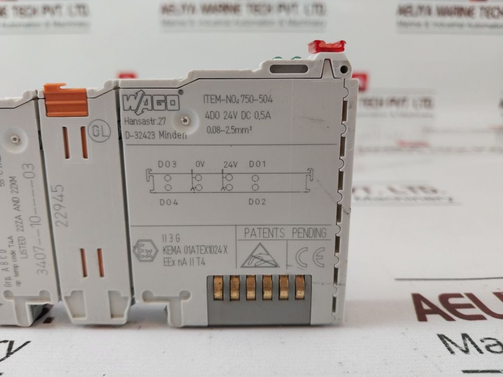 Wago 750-504 Digital Output Module 3407--10----03