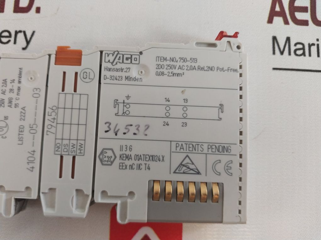 Wago 750-513 Output Module 4104--05----03 79456