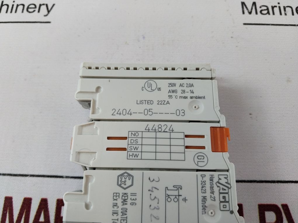 Wago 750-513 2 Channel Output Module 250V Ac 2,0A 2404--05----03