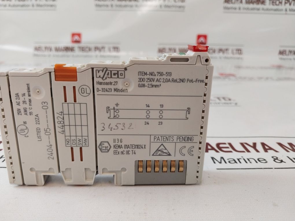 Wago 750-513 2 Channel Output Module 250V Ac 2,0A 2404--05----03