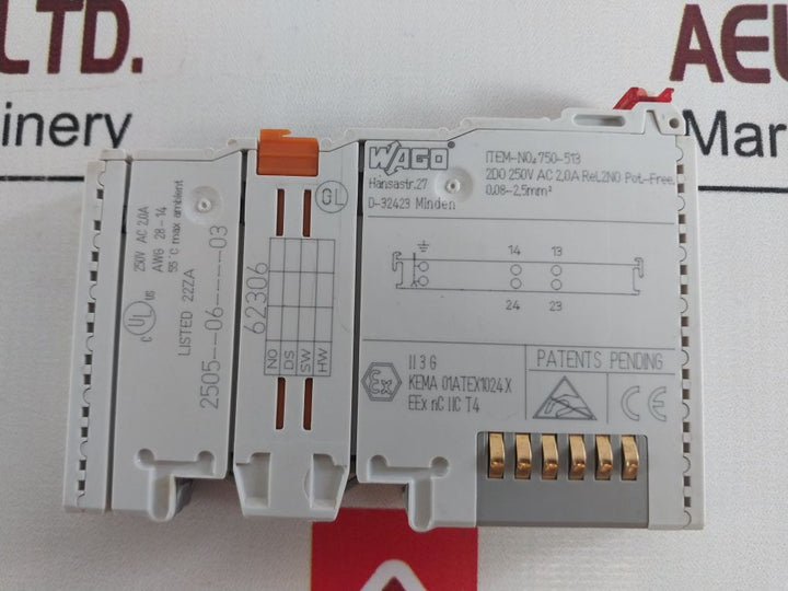Wago 750-513 2-channel Output Module 2505--06----03
