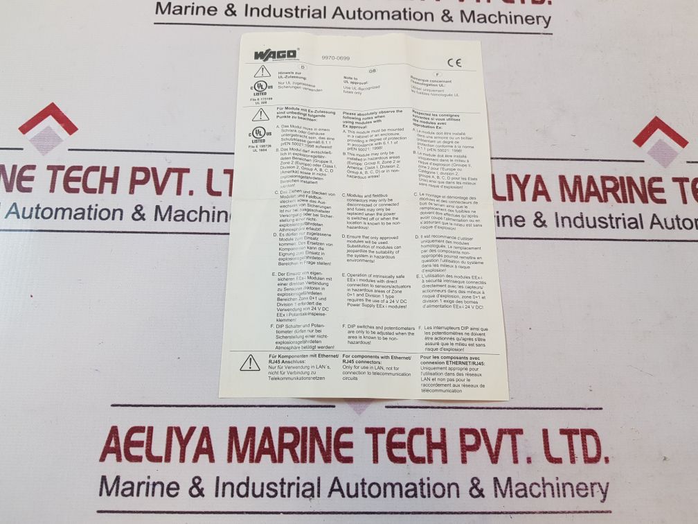 Wago 750-517 output module 230v ac 1,0a