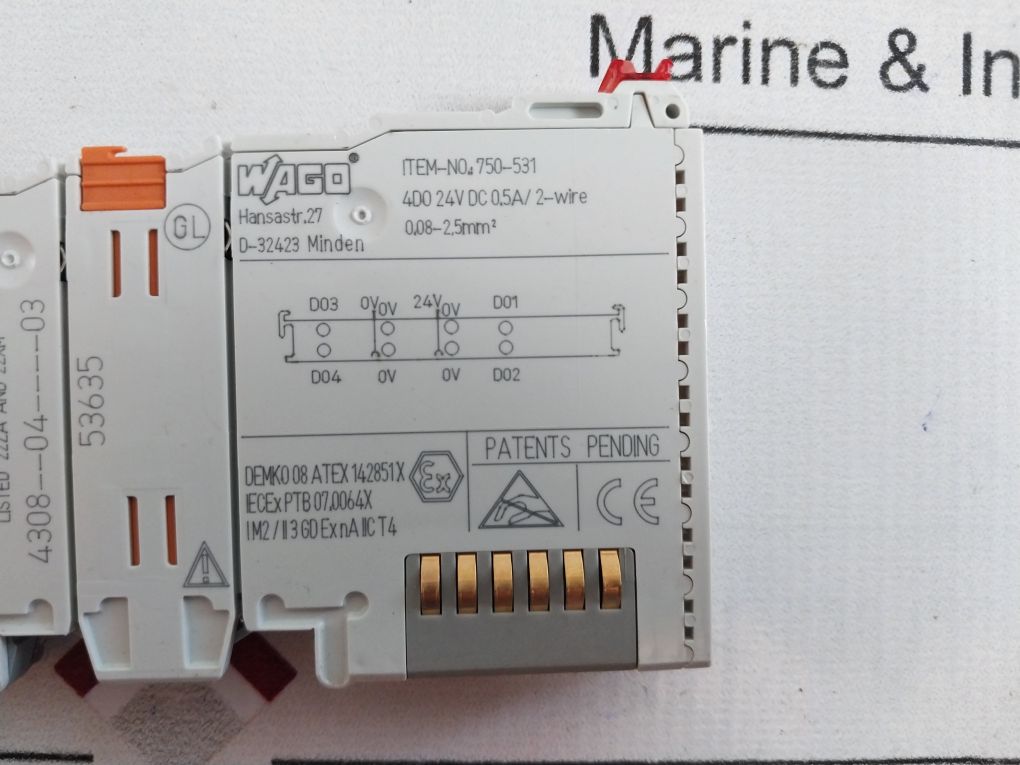 Wago 750-531 Digital Output Module 0.08-2.5Mm2