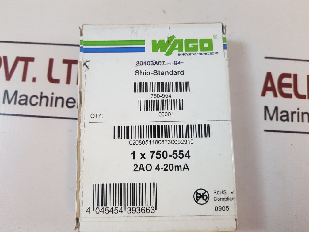 Wago 750-554 analog output module 