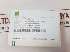 Wago 750-554 analog output module 
