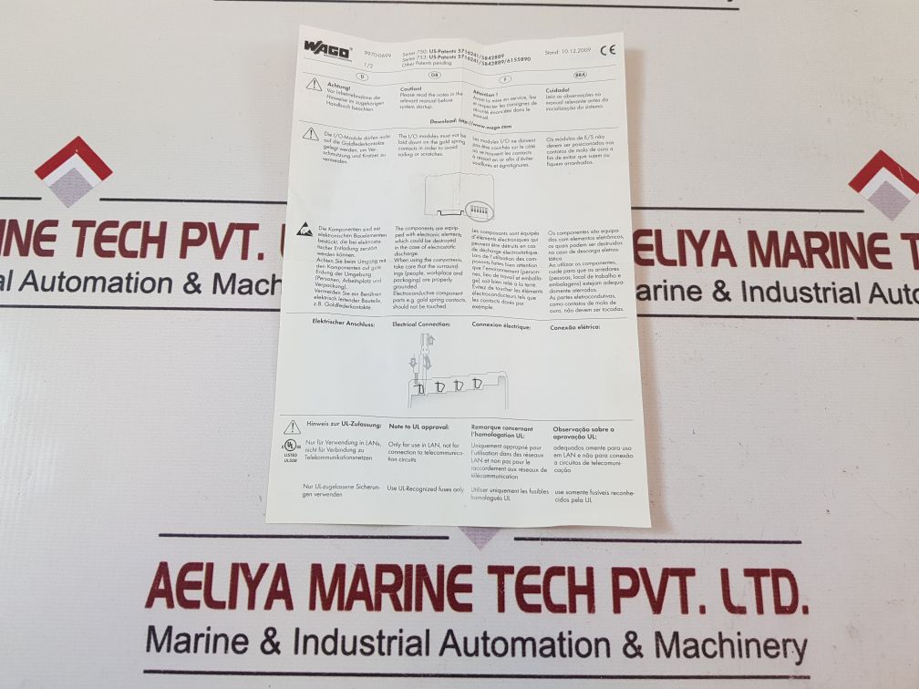 Wago 750-554 analog output module 