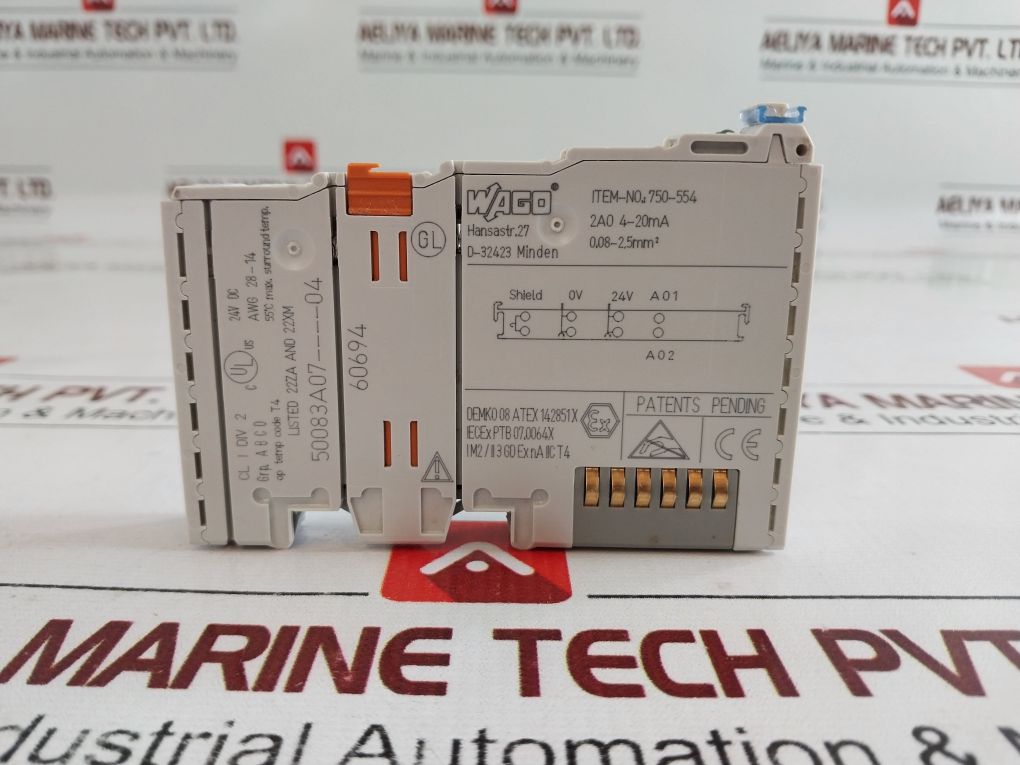 Wago 750-554 Analog Output Module 50083A07-04