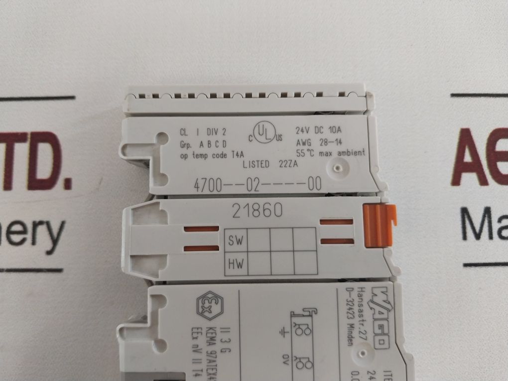 Wago 750-602 Power Supply Module 24V Dc ,4700--02----00
