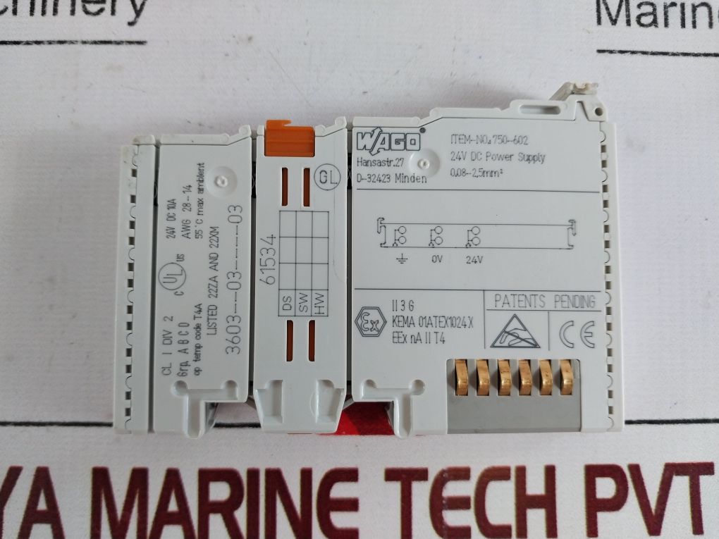 Wago 750-602 Power Supply 3603--03----03