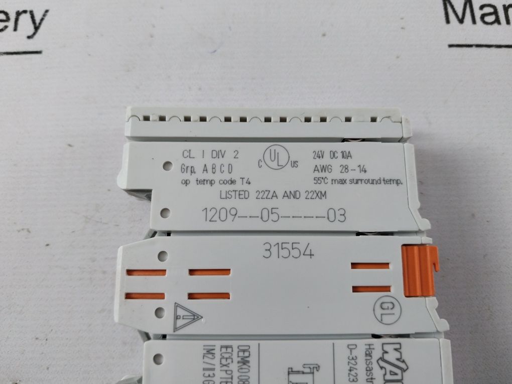 Wago 750-610 Power Supply 0.08-2.5Mm2