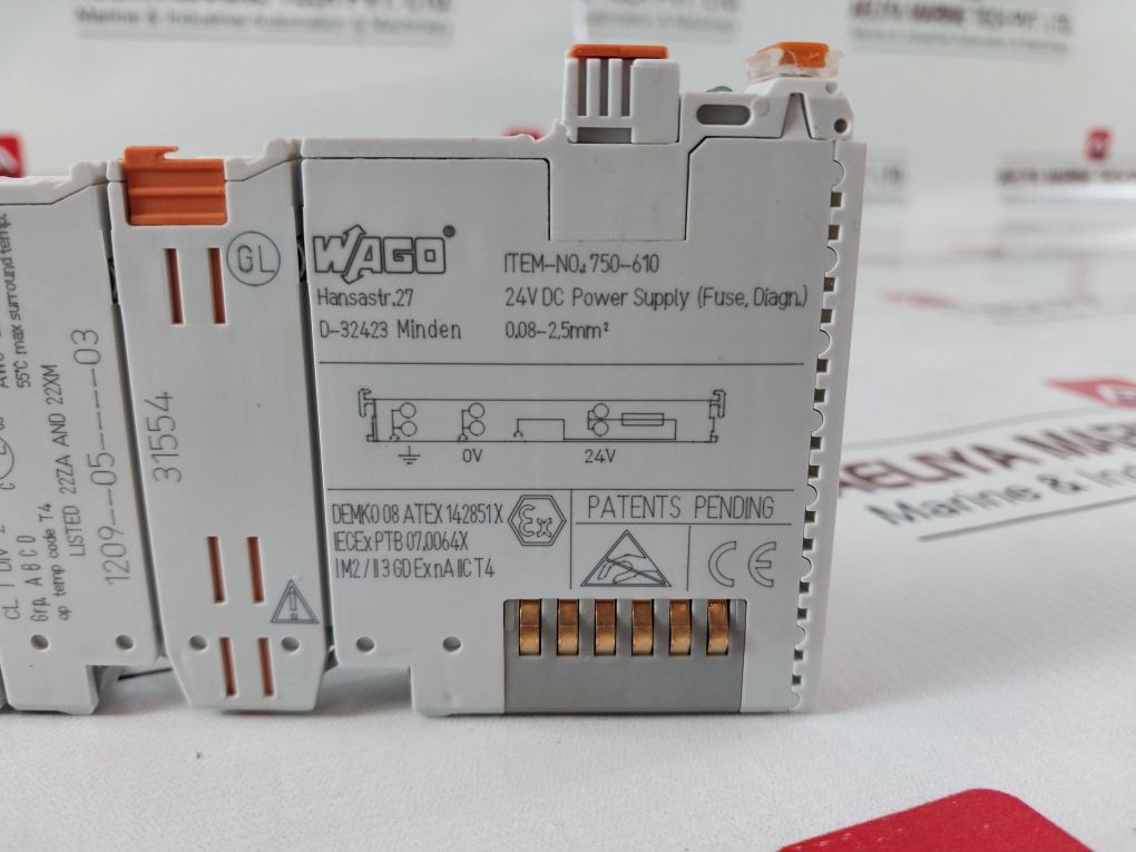 Wago 750-610 Power Supply 0.08-2.5Mm2