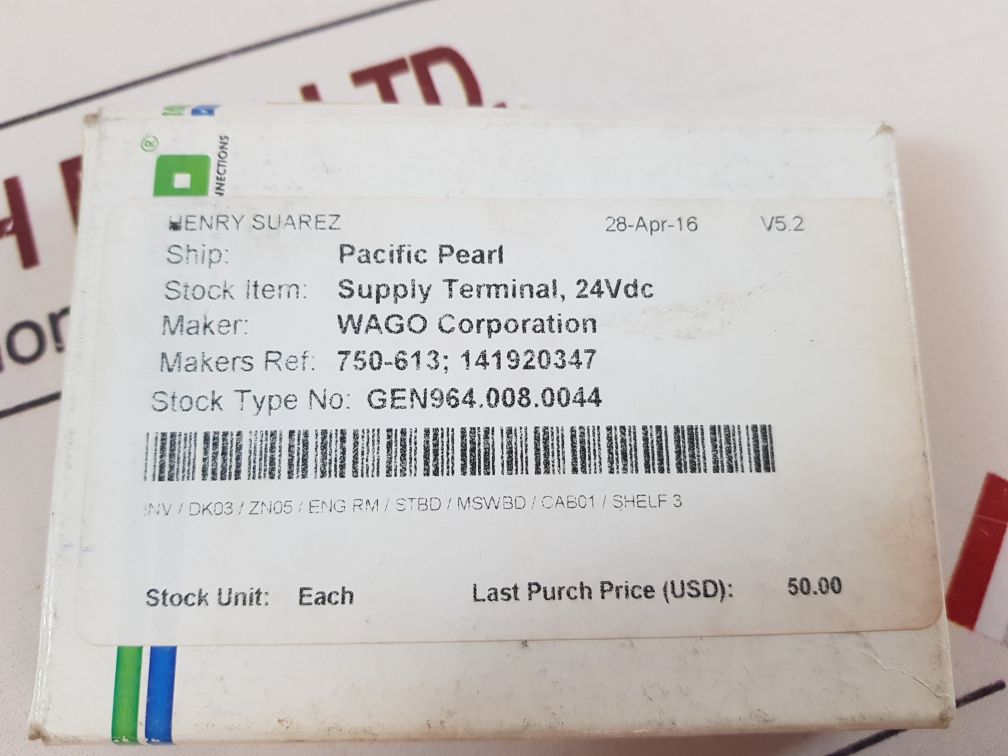 Wago 750-613 power supply module