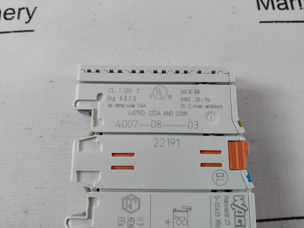 Wago 750-613 Power Supply 24V Dc