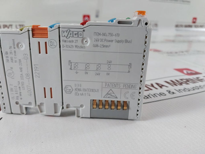 Wago 750-613 Power Supply 24V Dc