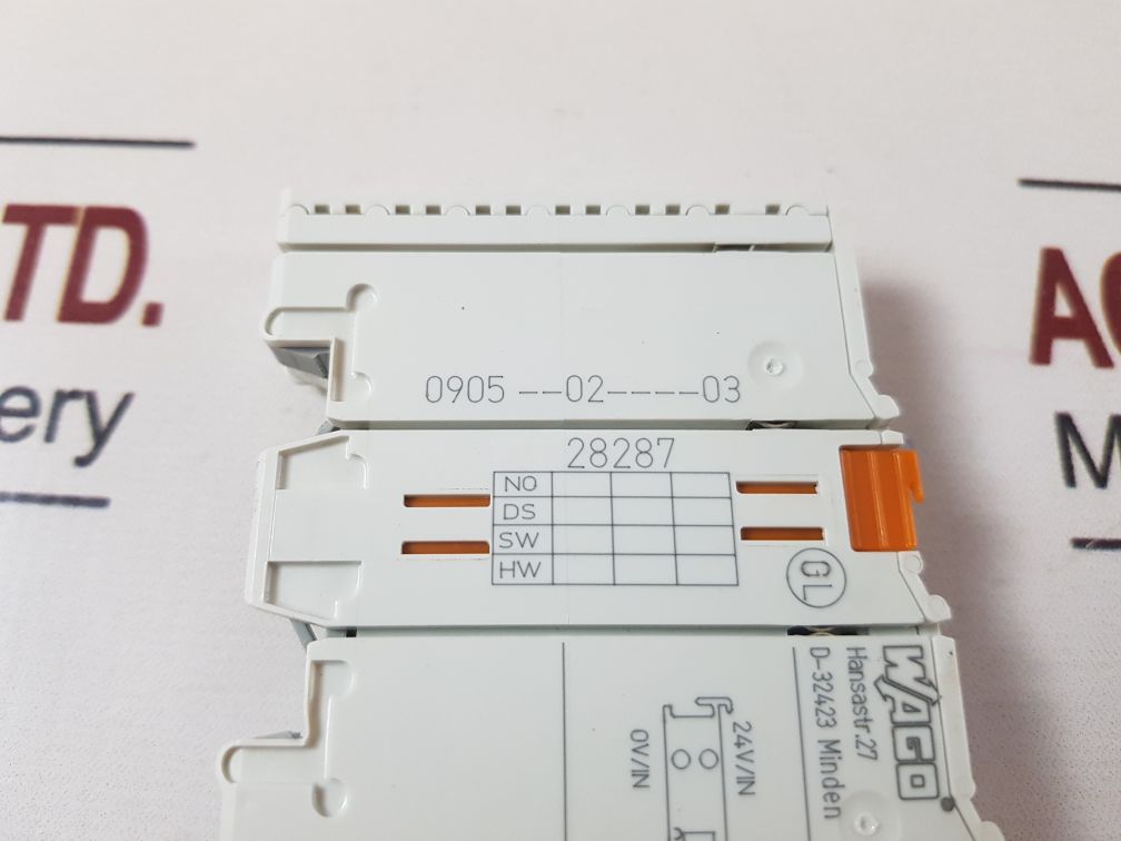 Wago 750-626 24V Dc Power Supply Filter (Surge)