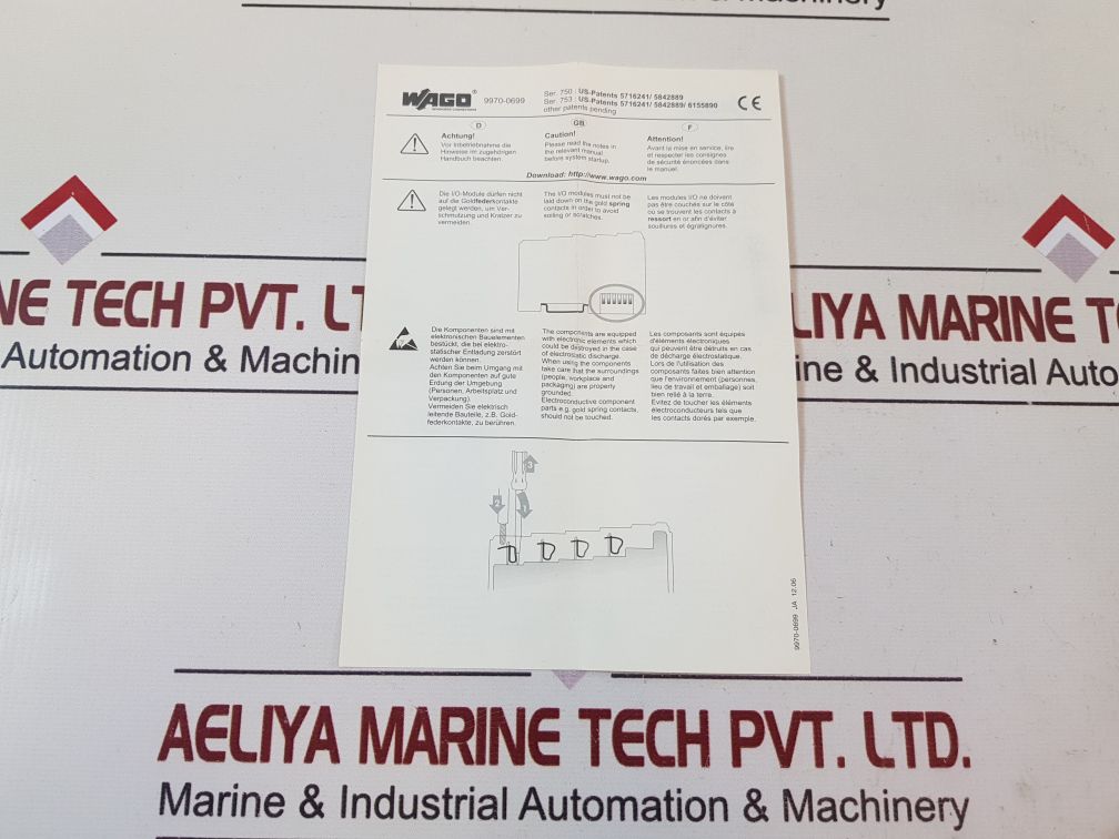 Wago 750-626 24v dc power supply filter