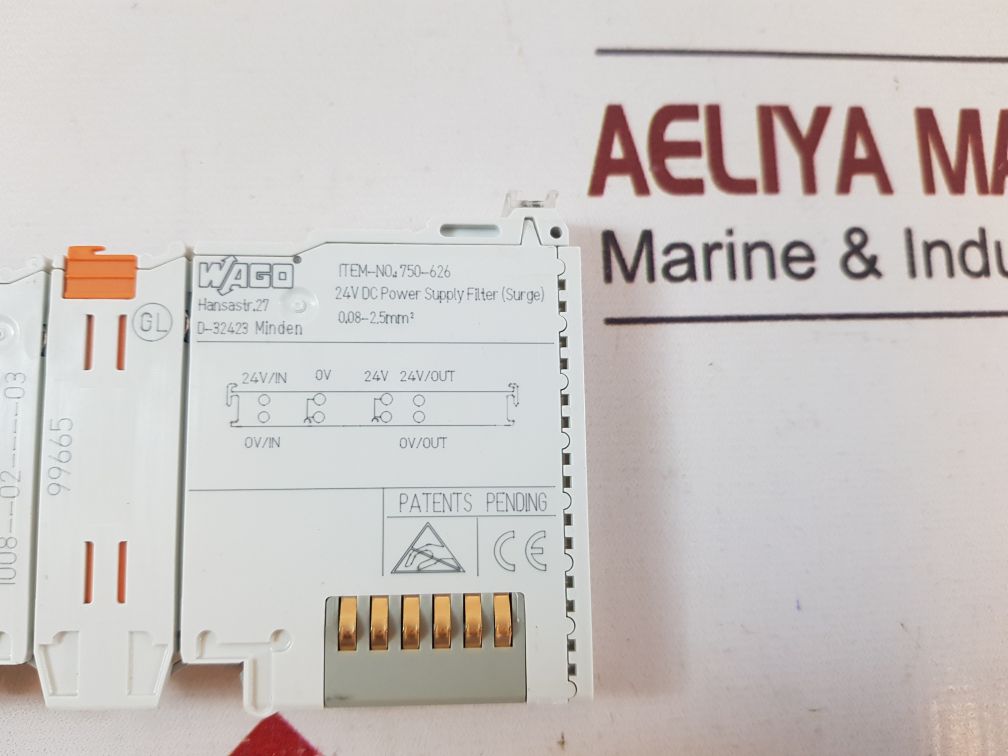 Wago 750-626 24v dc power supply filter