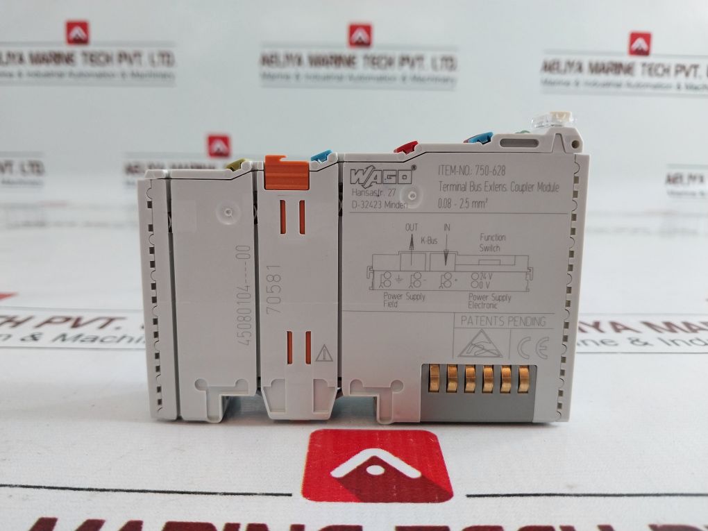 Wago 750-628 Terminal Bus Extens. Coupler Module 45080104----00